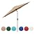 HealSmart 9ft Patio Umbrella with Push Button Tilt/Crank, Outdoor Table Market Yard Umbrella with 8 Sturdy Ribs for Garden, Backyard, Deck, Pool, Tan