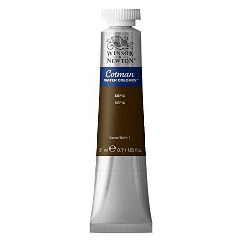 Winsor & Newton Cotman 21ml Water Colour Tube - Sepia, 21 ml (Pack of 1)