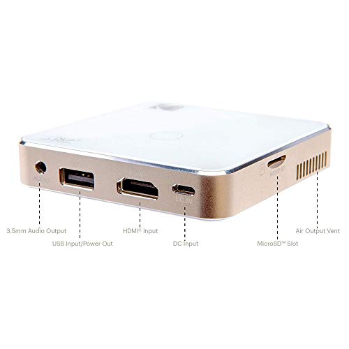 Projetor DLP portátil de bolso Kodak 1080p HD, HDMI, USB e micro SD