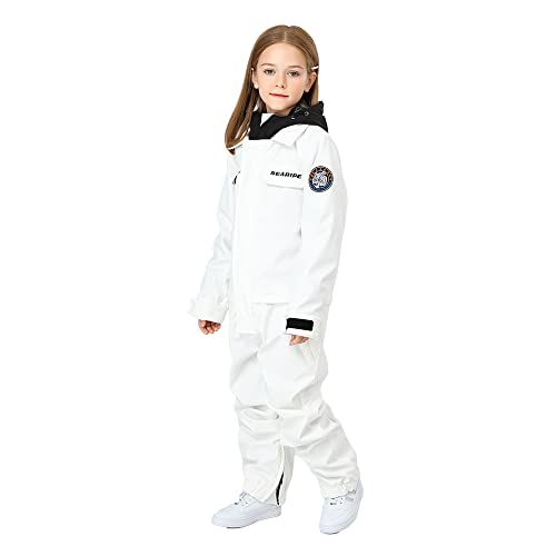 Image of HOTIAN Kids One Piece Snowsuits Girls Ski Suits Overalls Waterproof Insulated Snow Wear Outfits Snowboarding Jackets
