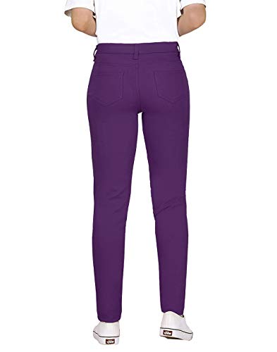 HDE Women's Mid-Rise Stretchy Denim Slim Fit Skinny Jeans2