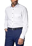 ETERNA Langarm Hemd COMFORT FIT Pinpoint unifarben mit Classic Kent Kragen- Gr. 41 EU, Weiß