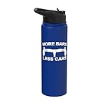 More Bars and Less Cars Stainless Steel Insulated Water Bottle