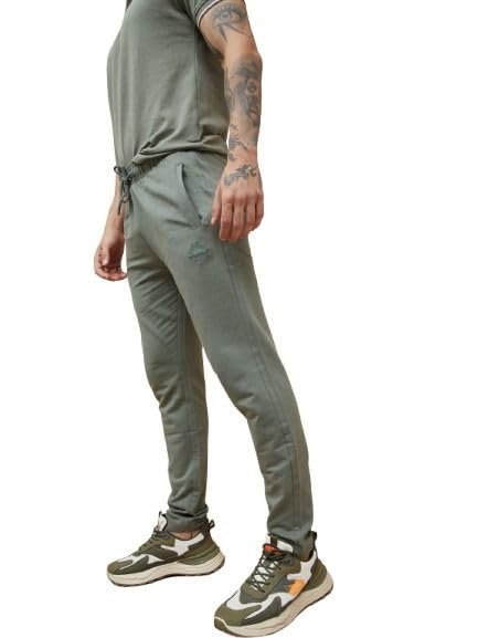 Image of Kappa Men Solid Cotton Regular Fit Track Pant