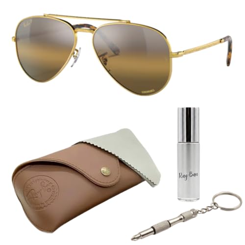 Image of Ray-Ban RB3625 NEW AVIATOR Pilot Shaped Sunglasses for Men & Women with Official RAYBAN Eyewear Kit