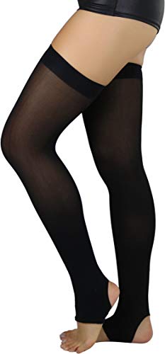 ToBeInStyle Women's Fashion Dimond Net Thigh High Footless Novelty Leg Warmer Hosiery3
