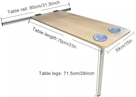Foldable Picnic Table & Wall Desk - Space-Saving Fold Down Table for Campervans & Motorhomes - Versatile Indoor/Outdoor Table Kit for Camping RV and Home Use