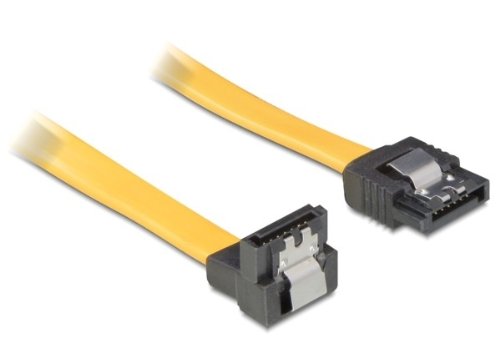 DeLOCK 0.7m SATA Cable cavo SATA 0,7 m Giallo
