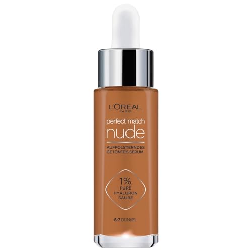 L'Oréal Paris Getöntes Serum, Pflegende, flüssige Foundation mit Hyaluronsäure, Perfect Match Tinted Serum, Nr. 6-7 mittel, 1 x 30 ml – Ansicht 1