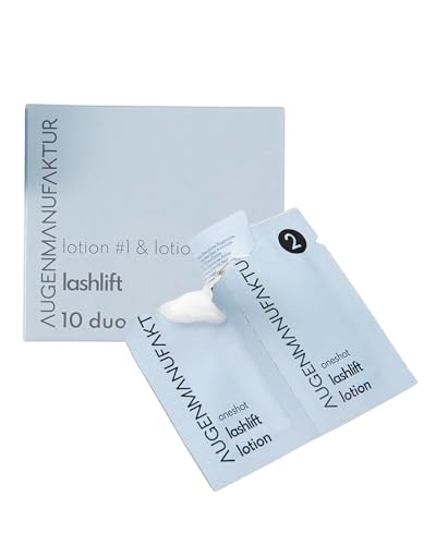 Augenmanufaktur Wimpernlifting-Lotion Doppelkammer Sachets Lotion #1 und #2 á 10 Stück mit je 1 ml - macht Wimpern formbar und fixiert sie
