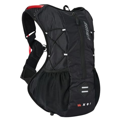 USWE Outlander XC 10L Hydration Pack, Running, Hiking Hydration Backpack with Water Bladder (1.5L/50oz) , Hydropack for Men and Women, Backpack Gear and Equipment for Cycling, MTB (Black, 10L)