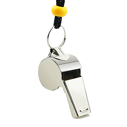 2 Pitos Deportivos de Acero Inoxidable con Cordón miniatura 2