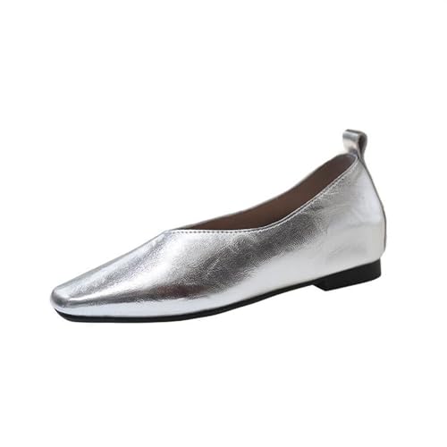Zapatos ortopédicos para mujer, elegantes, transpirables y casuales, zapatillas de correr para mujer, de malla, ligeras, antideslizantes, para caminar, ortopédico, gimnasio, senderismo, plateado, 39