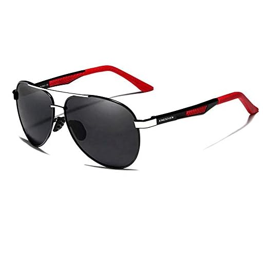 Óculos de Sol Masculino Kingseven Design Aviador com Proteção Polarizados UV400 N7720 (C2)