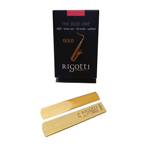 Anches pour Saxophone Ténor RIGOTTI Gold JAZZ Force 3.5 MEDIUM Boîte de 10 - 2
