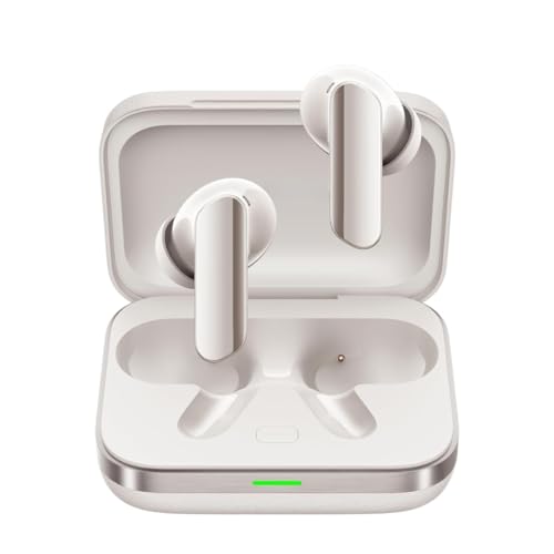 Image of Lynacz Original Blutooth, Earbude, Earphone Compatible with Ralme, C85 Pro, C85, C8, C75x, C65, Buds Air 7 Pro TWS Earbuds with 53 dB ANC, LHDC, 45Ms Low Latency, 360 Spatial Audio, IP55 (White)