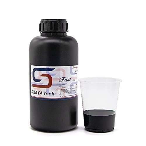 Image of Siraya Tech Fast ABS-Like 3D Printer Resin 405nm UV-Curing Non-Brittle High Precision 3D Printing Liquid Standard Photopolymer Resin for LCD DLP 3D Printing 8K Capable (Smoky Black, 2kg)