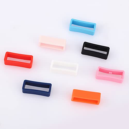 8 piezas lazos para correa de reloj silicona 22mm miniatura 5