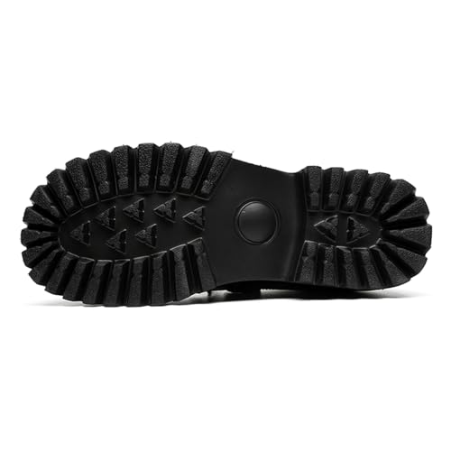 Men's Fashion Platform Chunky Dress Shoes Business Casual Height Boosting Oxford Shoes Round Toe Leather Derby Shoes4