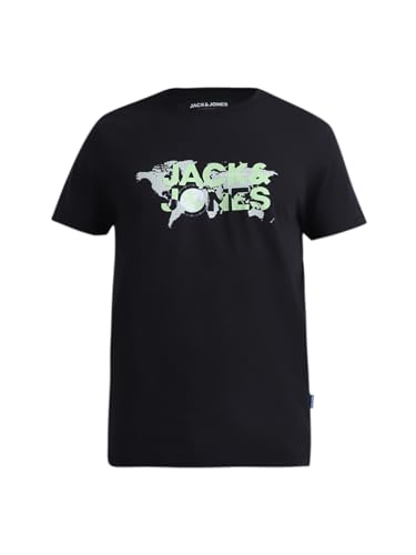 Image of Jack & Jones Men Pure Cotton Graphic Printed Slim Fit T-Shirt