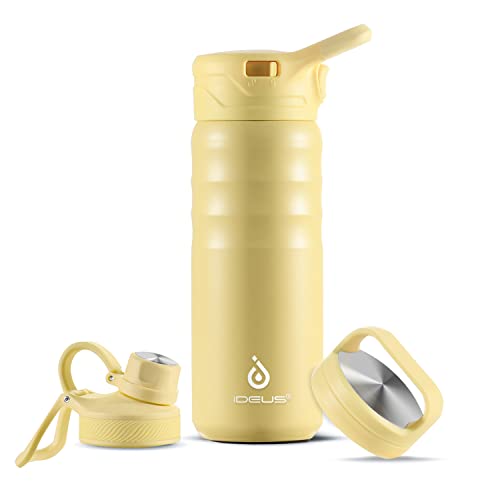 IDEUS Vacuum Insulated Water Bottle 540ml/18oz, Leak-Proof Stainless Steel Water Bottle, Double Wall Flask