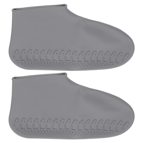 Ciieeo 1Pair Silicone Shoe Covers for Rain Protection Wearproof Slip Covers Unisex Thicken Design for Outdoor Activities S