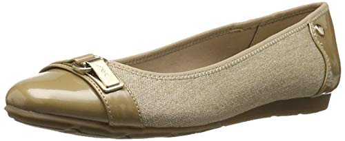 anne klein sport women's able fabric ballet flat