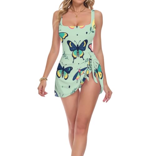 Maillot de bain cottagecore rembourré femme - plage et piscine