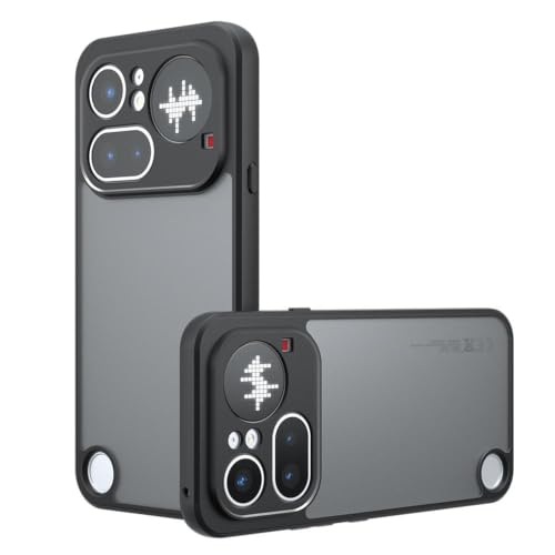 Image of Phone Case for Nothing Phone 4a Pro, Matte PC+TPU Cover, Air Bag Corner Protection, Anti-Fingerprint, Never Turns Yellow, Micro Arc Edge, Skin-Feel Texture, Black