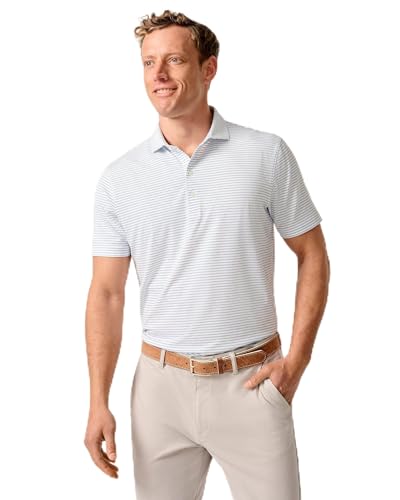 johnnie-O Performance Jersey Polo - Michael Stripe