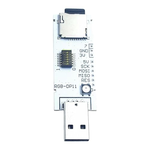 FashionCha Development Board con Procesador Atmega32u4 Placa Programable con Tarjeta TF 128MB LED Scripts Incluidos Adecuada para Programación