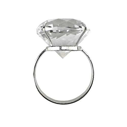 Acrylic Diamond Napkin Holder Ring, 1-1/2-inch