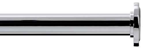 Image of Ivilon Tension Curtain Rod - Spring Tension Rod for Windows or Shower, 24 to 36 Inch. Chrome
