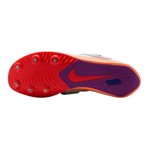 Image of Zoom Elite Long Jump Shoes (Unisex - White /Black-Laser Orange-Hyper Pink) by Nike