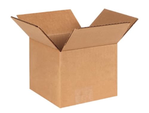 Image of Secure Seal - 8x8x7 Pack of 50 Corrugated Cardboard Packing Shipping Mailing Moving Carton Boxes