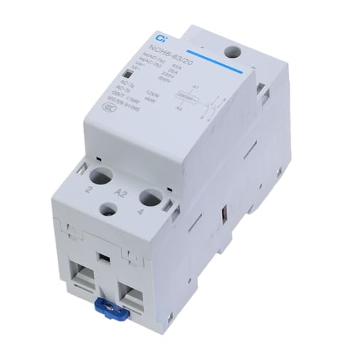 Contacteur modulaire 63A 2NO NCH8-63/20 pour tableau électrique monophasé sur rail DIN