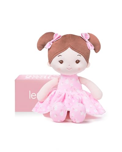 LeyaDoll Soft Baby Doll Toys (12''), My First Baby Rag Doll for 1 Year-Old Girl Birthday Gift, Christmas Plush Toys Gift for Toddler Kids Infants...