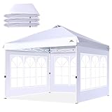 SCOCANOPY Church Window Sidewall for 10x10 Canopy Frame, 3 Pack Sunwalls Only,(White)