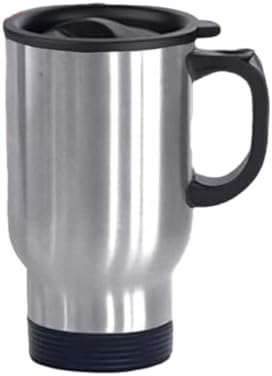 Urvi Ecommerce Stainless Steel Smart Mug,CAR Coffee Cup,Cup Kettle | Vacuum Insulated Water Heater Mug | Car Coffee Mug with Lid & Handle