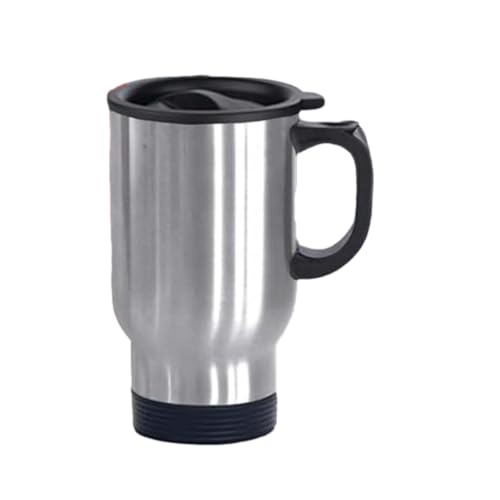 Urvi Ecommerce Stainless Steel Smart Mug,CAR Coffee Cup,Cup Kettle | Vacuum Insulated Water Heater Mug | Car Coffee Mug with Lid & Handle