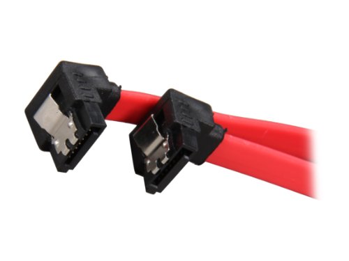 Rosewill 18-Inch SATA III Flat Cable with Locking Latch, Red (RCAB-11047)