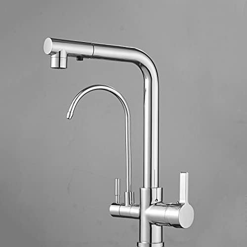 Robinet de cuisine 3 voies avec douchette pour simplifier la filtration sous évier