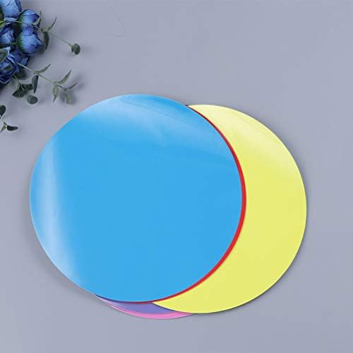 Miniatura 4 de 20 unidades de círculos de borrado en seco extraíbles de vinilo para pared, calcomanías para aula, mesa, entrenamiento, enseñanza, progreso