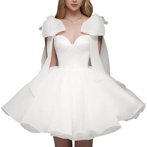 Sonlay Organza Short Wedding Dress Cover