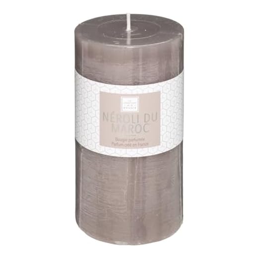 Atmosphera - Bougie Ronde parfumée Neroli du Maroc ELEA H 14 cm