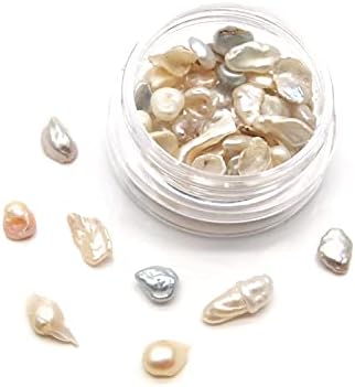 Amazon ネイルパーツ 淡水 ナチュラル バロック パール ミックス 約3g前後 プチココ パール 通販