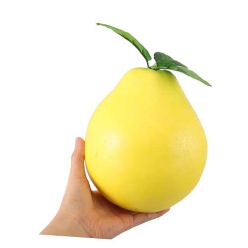 Antena de coche con divertido pomo de pomelo amarillo artificial 3