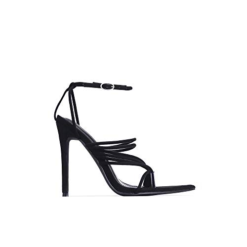 Cape Robbin Marshmallow Sexy Stiletto High Heels for Women, Strappy Pointed Open Toe Shoes Heels2