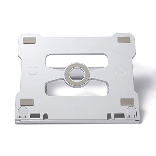 Bearing Notebook-Laptop-Tablette Halter Kunststoff tragbarer Folding Computerstand Cooling Base Desktop-Weiß Rillenkugellager (Color : White,