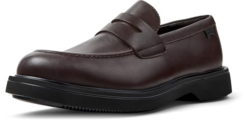 Camper Para Hombre. K101001-005 Mocasines De Piel Norman MarróN (46), Plano, Ninguno, Casual